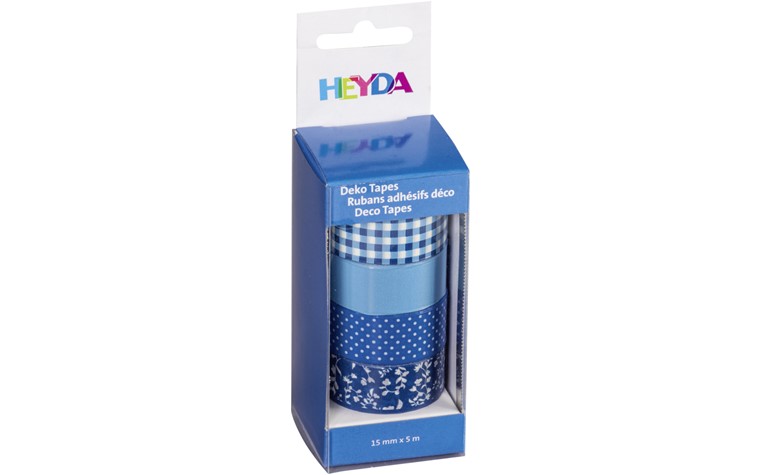 Deco Tapes Colour Tape 5mx15mm 4 rolls