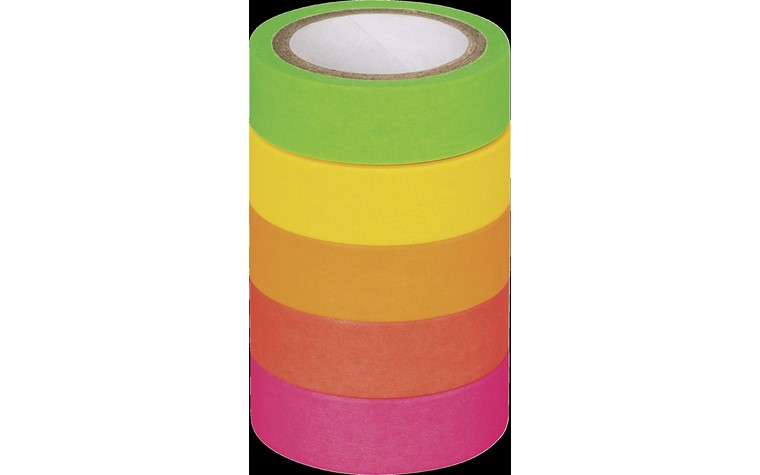 Ruban adhésif Deco Tapes Arc-en-ciel Néon