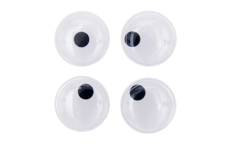 Joggle Eyes Large - small pupils