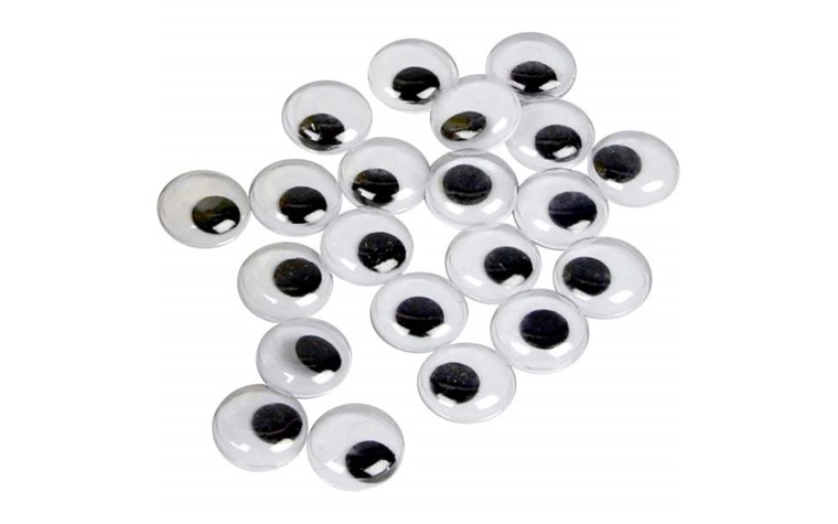 Joggle Eyes round - 100 pcs