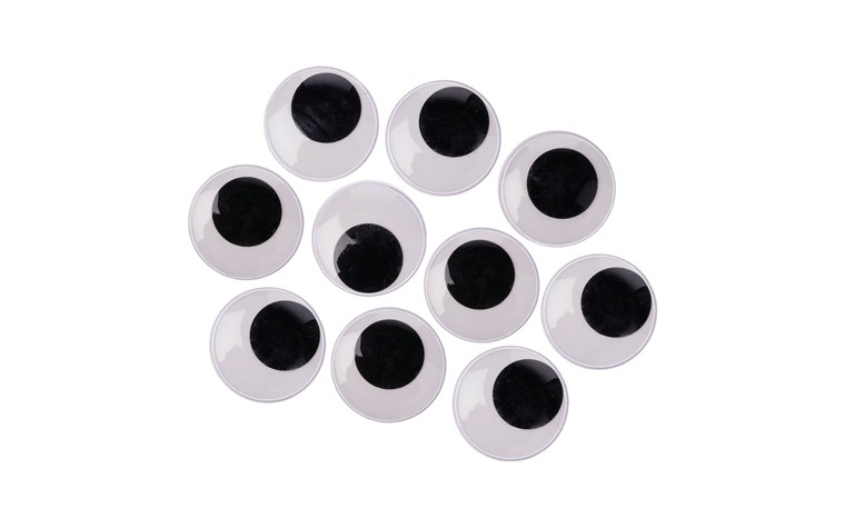 Joggle Eyes round - 100 pcs