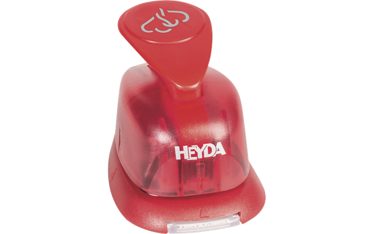Hendel - Motief Punch - Dubbel Hartje - Ø 1.7cm
