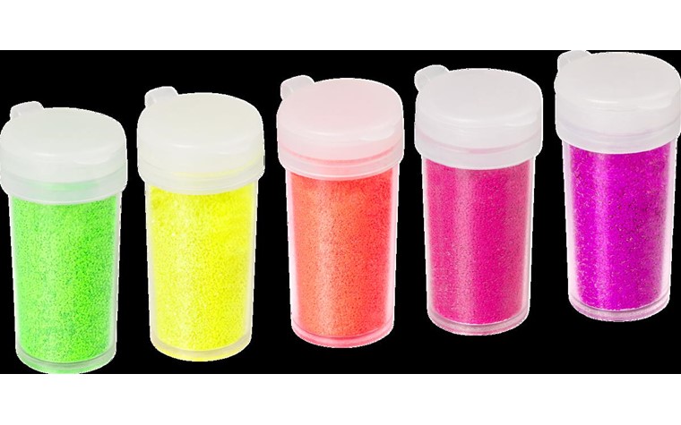 Glitter Mix, 5-coloured neon