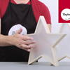 3D effect foil stars
