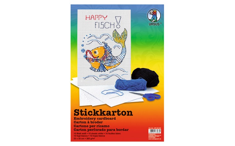 Embroidery cardboard 300gr 23x33 - 10BL