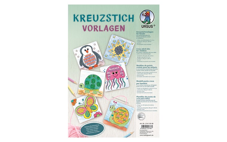 Kruissteekmallen 300 gr 9x9 24 motief - 8BL