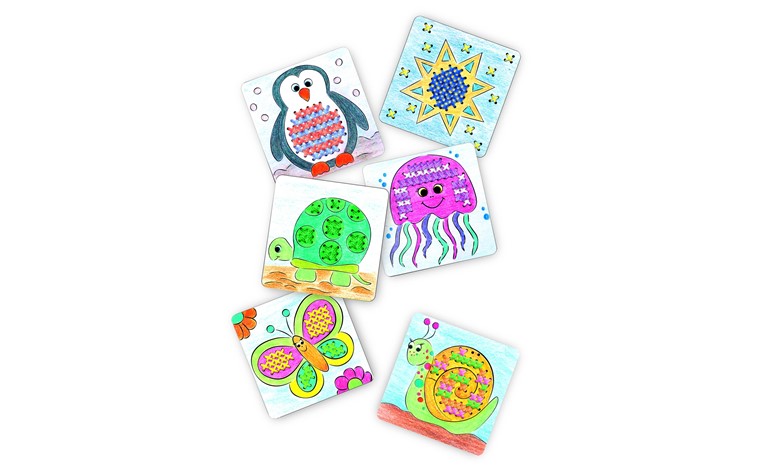 Kruissteekmallen 300 gr 9x9 24 motief - 8BL