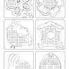 Cross stitch templates 300 gr 9x9 24 motif - 8BL