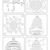 Cross stitch templates 300 gr 9x9 24 motif - 8BL