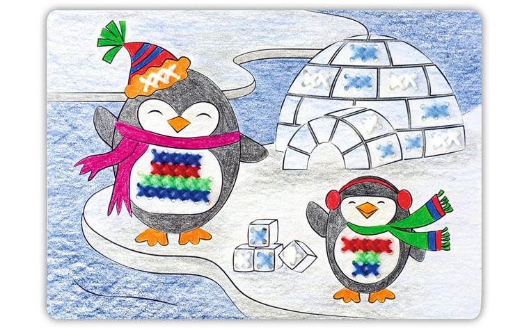 Kruissteekmallen 300 gr 18,5x13,2 motief - 8BL