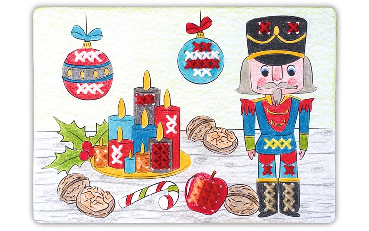 Kruissteekmallen 300 gr 18,5x13,2 motief - 8BL