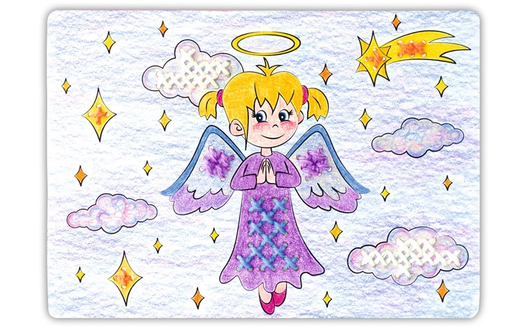 Kruissteekmallen 300 gr 18,5x13,2 motief - 8BL