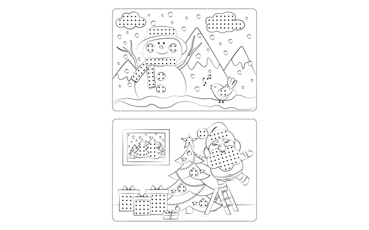 Kruissteekmallen 300 gr 18,5x13,2 motief - 8BL