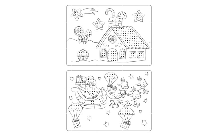 Kruissteekmallen 300 gr 18,5x13,2 motief - 8BL