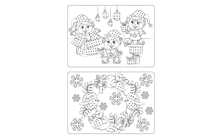 Kruissteekmallen 300 gr 18,5x13,2 motief - 8BL
