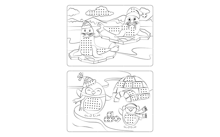 Kruissteekmallen 300 gr 18,5x13,2 motief - 8BL