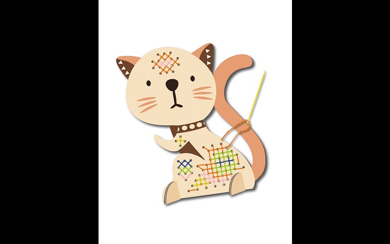 Cross stitch kit cat