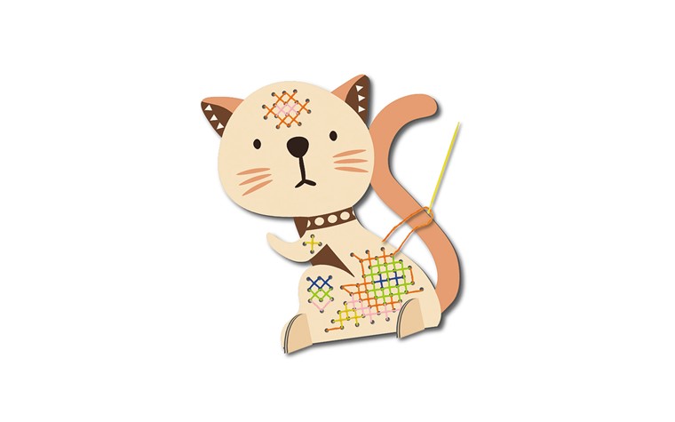 Cross stitch kit cat