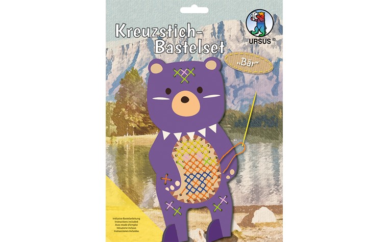 Cross stitch craft kit bear