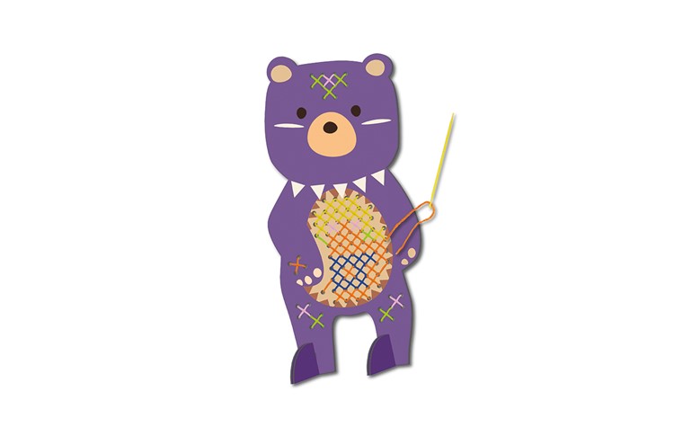 Cross stitch craft kit bear