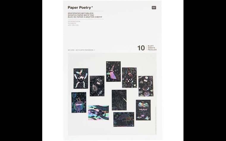 Scratch paper motif pad Din A5 10 sheets