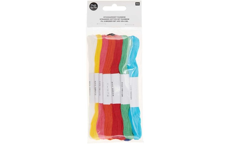 Embroidery floss set Rainbow 10pcs