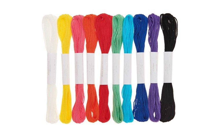 Embroidery floss set Rainbow 10pcs