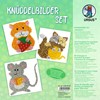 Modèle images à chiffonner 300g animaux domestiques 6pcs