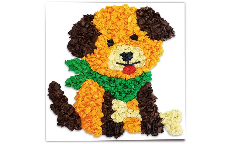 Modèle images à chiffonner 300g animaux domestiques 6pcs