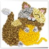 Modèle images à chiffonner 300g animaux domestiques 6pcs