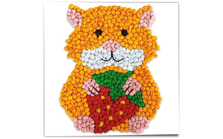 Modèle images à chiffonner 300g animaux domestiques 6pcs