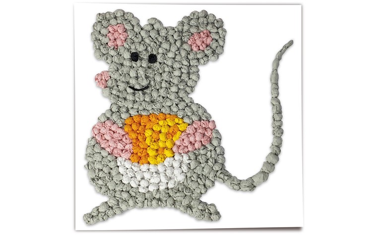 Modèle images à chiffonner 300g animaux domestiques 6pcs