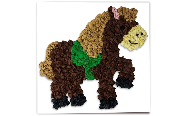 Modèle images à chiffonner 300g animaux domestiques 6pcs