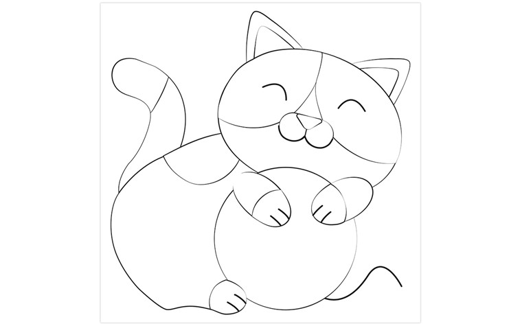 Modèle images à chiffonner 300g animaux domestiques 6pcs