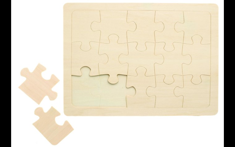 Puzzle en bois 27x20cm 15pcs.