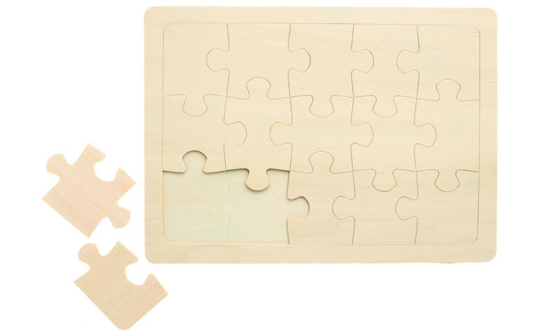 Puzzle en bois 27x20cm 15pcs.