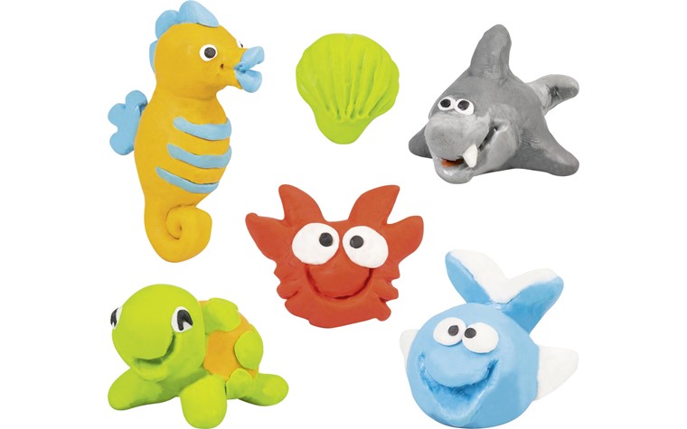 Plasticine + eraser craft set Seaworld
