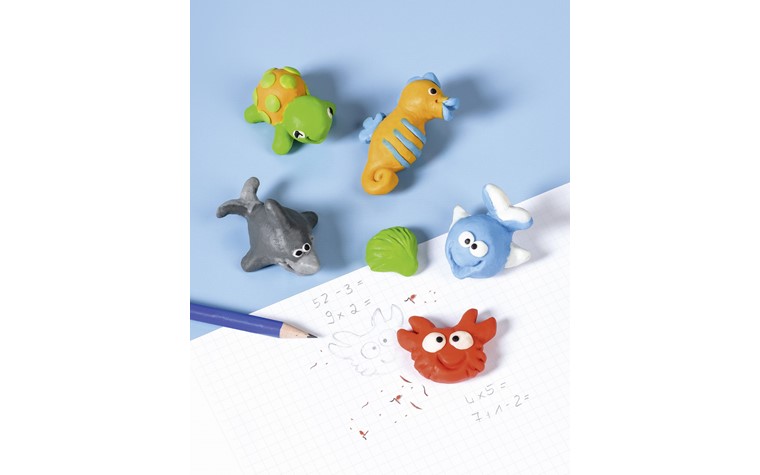 Plasticine + eraser craft set Seaworld