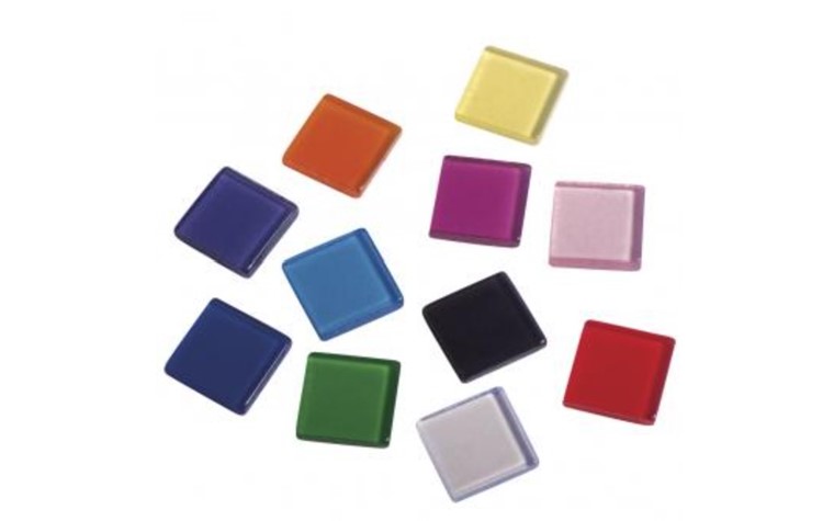 Acrylic mosaic, transparent