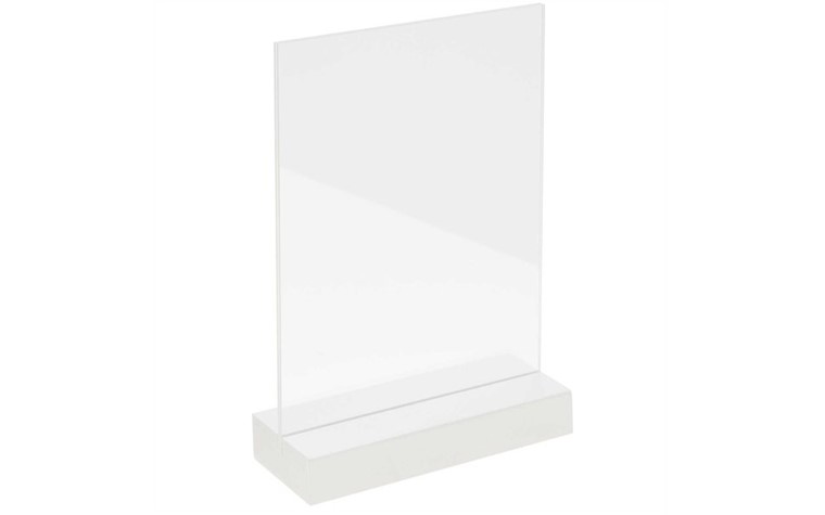 Wooden display natural with double acrylic sheet 10x15