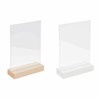 Wooden display natural with double acrylic sheet 10x15