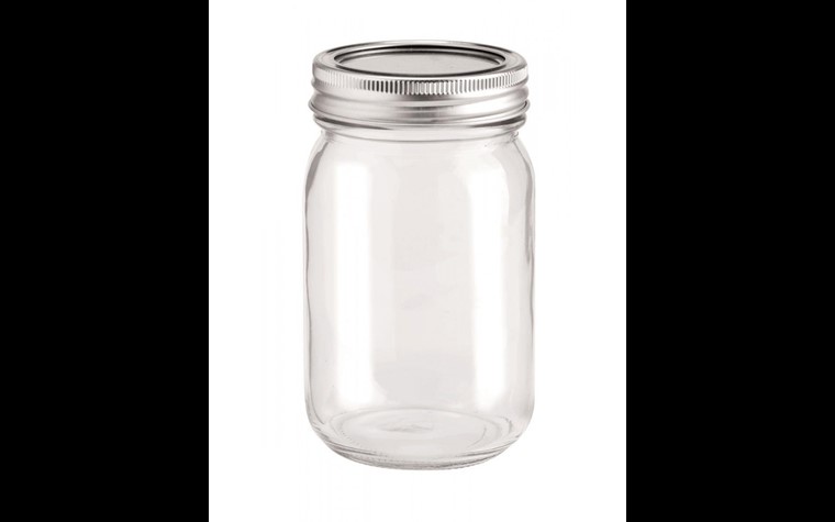 Glass with 2-piece lid 420ml