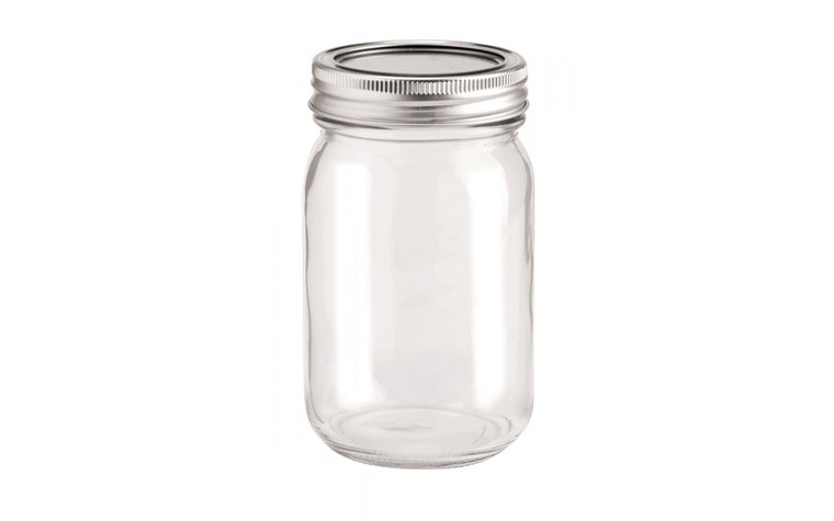 Glass with 2-piece lid 420ml