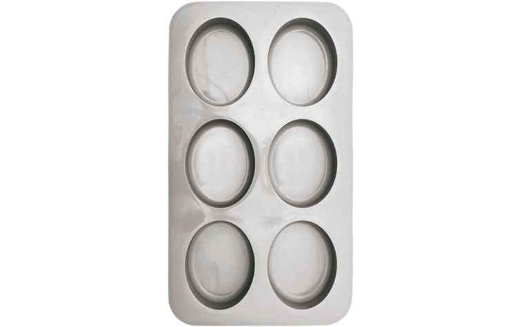 Casting mould, silicone oval 280x160x30mm