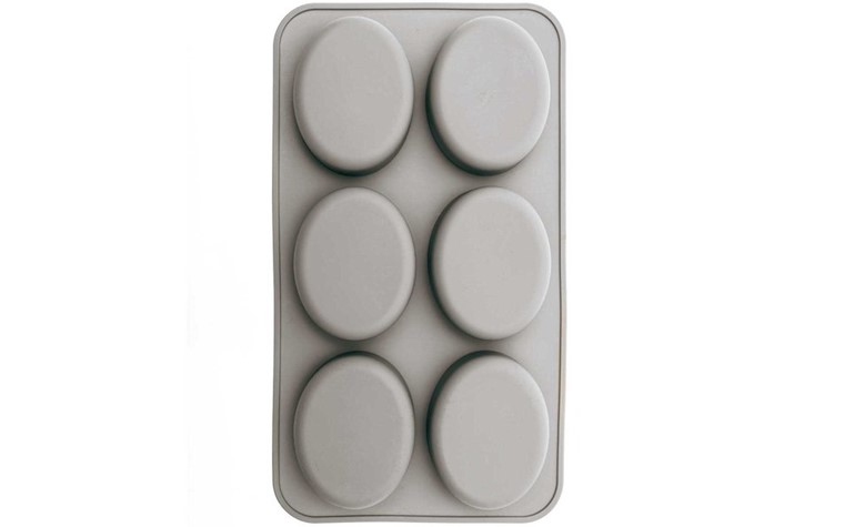 Casting mould, silicone oval 280x160x30mm