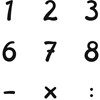 Stempel-Set Numbers