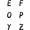 Stamp set alphabet
