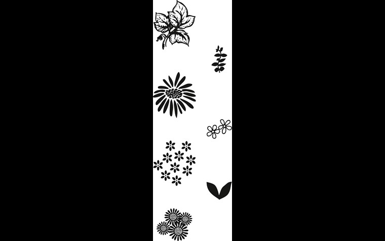 Stempel-Set XXl Blüten+Blätter