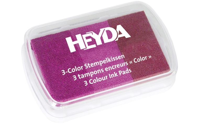 Tampon encreur 3-Color tons roses