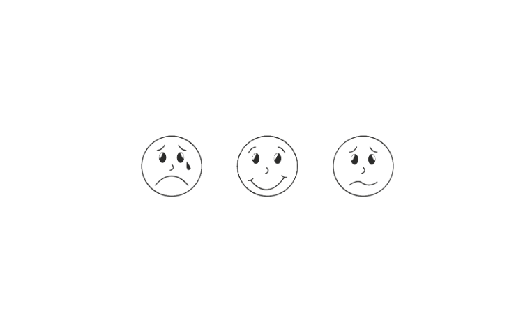 Stempel-Figuren Gesichter